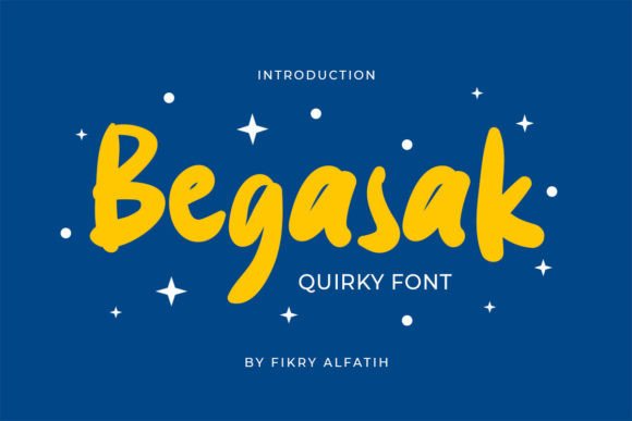 Begasak: A Bold, Quirky Display Font for Handmade Brands