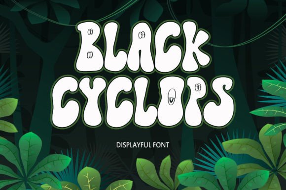 Black Cyclops: A Playful Display Font That Pops on Every Screen