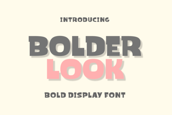 Bolder Look: A Display Font That Makes Handmade Products Shine