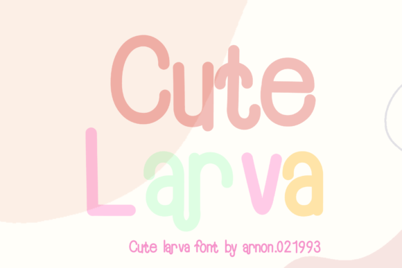 Cute Larva: A Friendly Display Font for Digital Branding