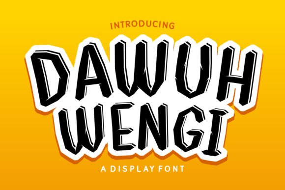 Dawuh Wengi: A Display Font That Feels Like a Quiet Smile