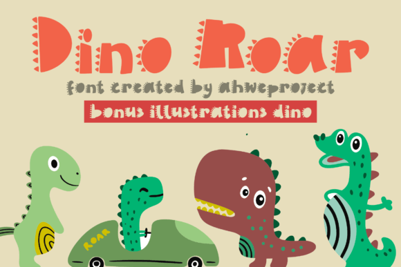 Dino Roar: A Playful Display Font for Memorable Branding