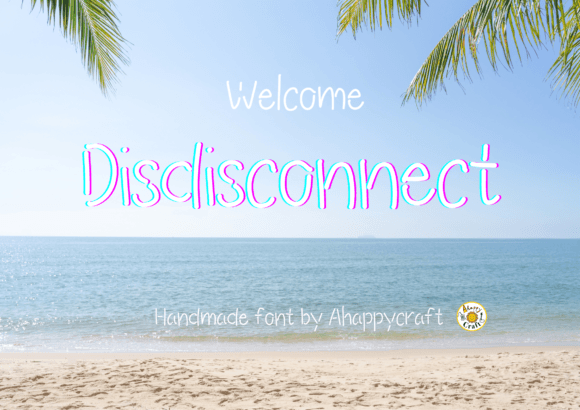 Disdisconnect Font: A Handmade Display Typeface for Crafters