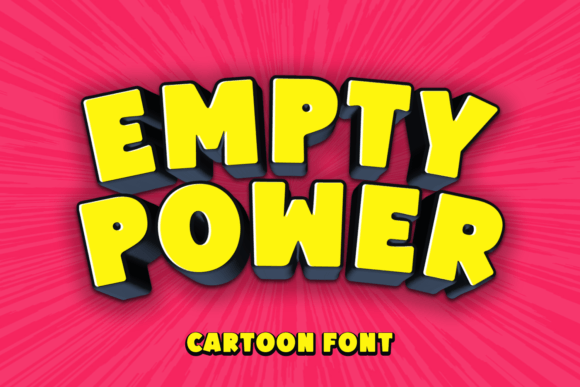 Empty Power: A Bold Display Font for Digital Impact