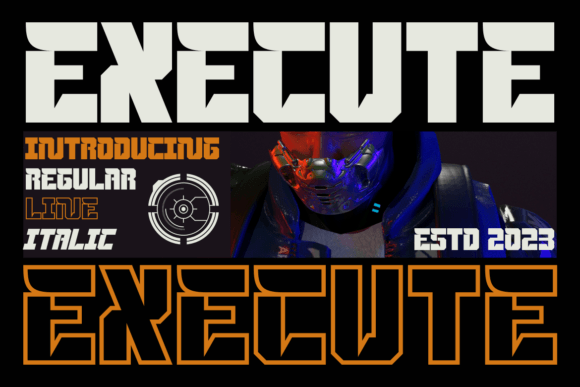 Execute: A Display Font That Commands Attention
