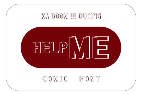 Help Me Font: A Quirky Display Typeface for Small Business Branding