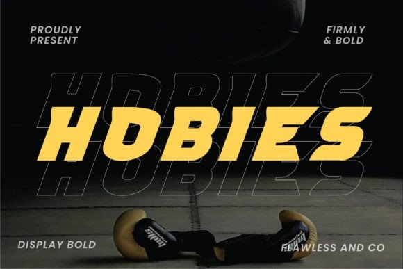 Hobies: A Bold Display Font That Commands Attention Online