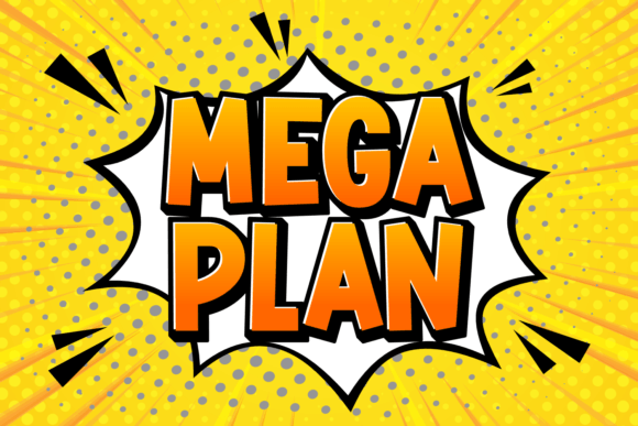 Mega Plan: A Bold Display Font for Small Business Branding