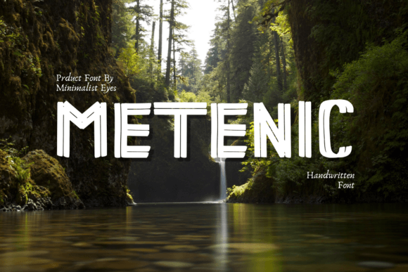 Metenic Display Font for Small Business Branding