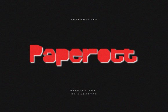Paperott: A Paper-Cut Display Font That Feels Like a Thoughtful Pause