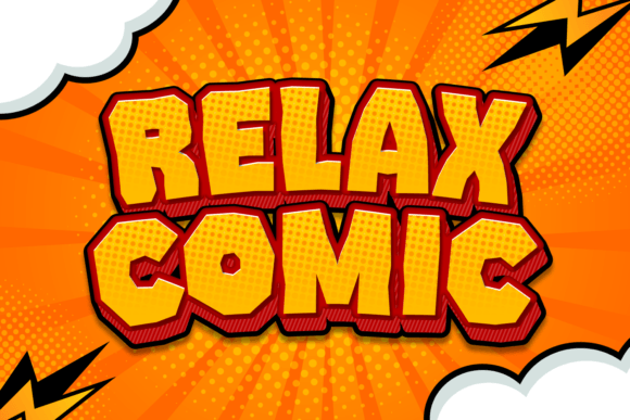 Relax Comic: A Friendly Display Font for Small Business Branding