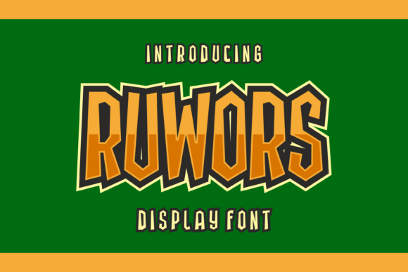 Ruwors: A Display Font That Stops Scrollers and Builds Brand Recall