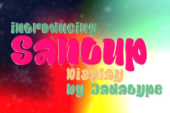 Santup: A Playful Display Font for Editorial Impact