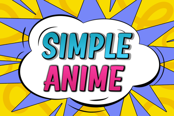 Simple Anime: A Bold Display Font for Scroll-Stopping Marketing