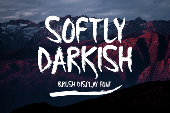 Softly Darkish: A Brush Display Font That Adds Soul to Brand Identity