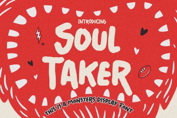 Soul Taker Display Font for Handmade Creators