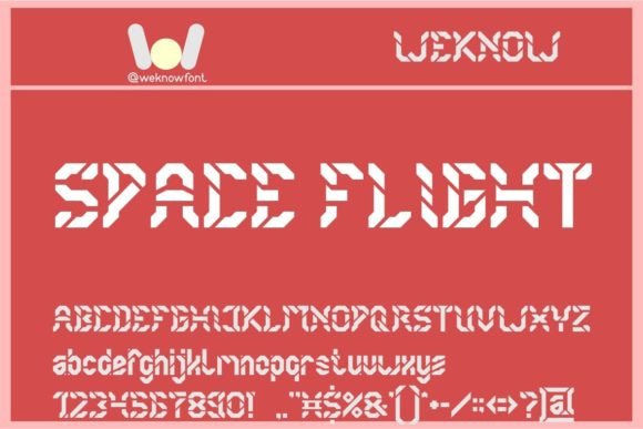 Space Flight: A Techno-Sci-Fi Display Font for Bold Digital Identity