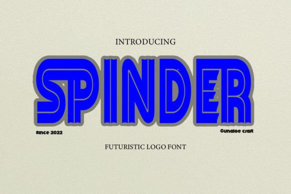Spinder: A Futuristic Display Font That Elevates Digital Branding
