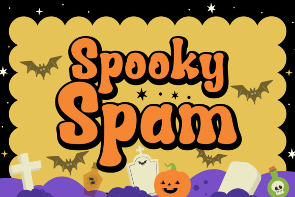 Spooky Spam: A Playful Halloween Display Font for Web Design