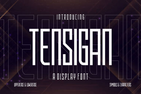 Tensigan Display Font for Handmade Creators